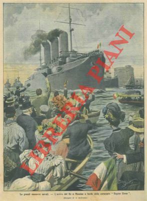 L'arrivo del Re a Messina a bordo della corazzata "Regina …