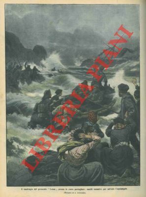 Il naufragio del piroscafo "Luisa" sulle coste portoghesi.