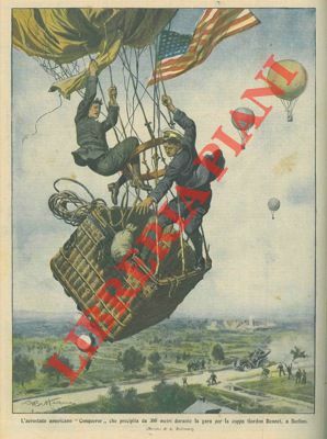 L'areostato americano "Conqueror" precipita durante la 'Gordon Bennet' a Berlino.