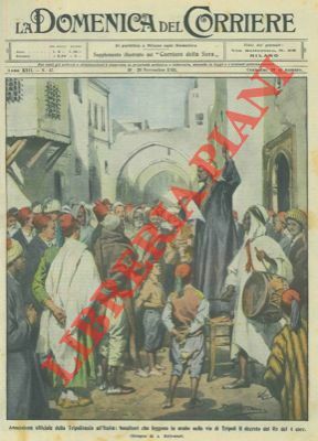 I banditori leggono in arabo per le vie di Tripoli …