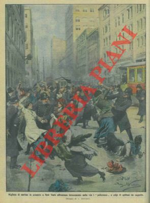 Sartine in sciopero a New York attaccano i policemen con …