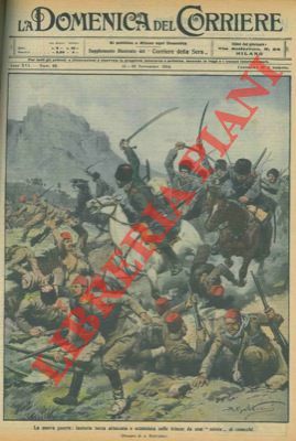 Fanteria turca attaccata e sciabolata nelle trincee da una sortita …