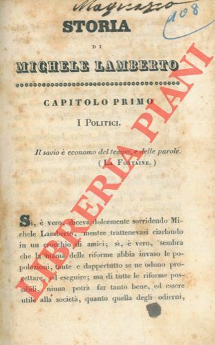 Storia di Michele Lamberto o la influenza della economia domestica.