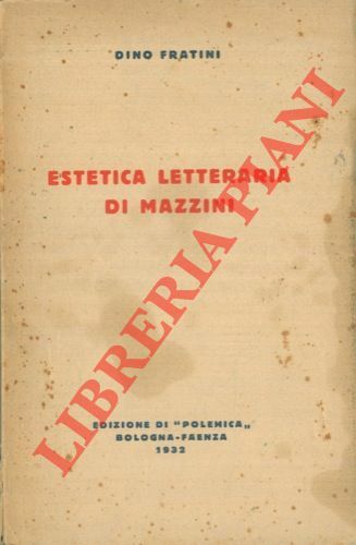 Estetica letteraria di Mazzini.