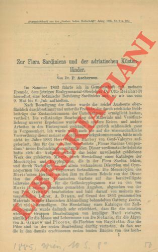 Zur Flora Sardiniens und der adriatischen Kustenlander.