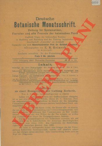 Deutsche Botanische Monatsschrift.