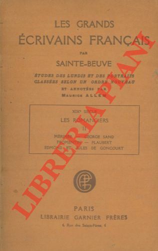 Les grands ecrivains français. XIX siecle. Les romanciers. Vol. II. …