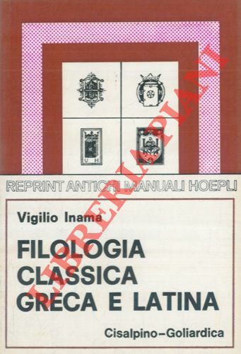 Filologia classica greca e latina.