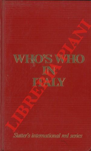 Who's who in Italy. 1997. Personal profiles: A-K, L-Z. Companies …