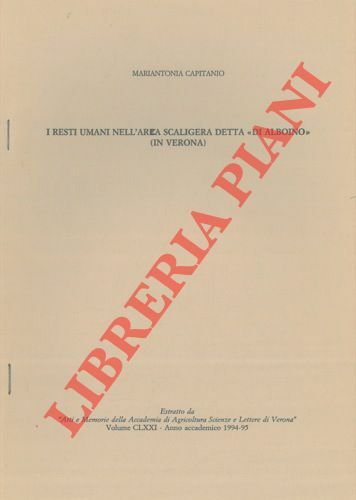 I resti umani nell'area scaligera detta "di Albonio" (in Verona)