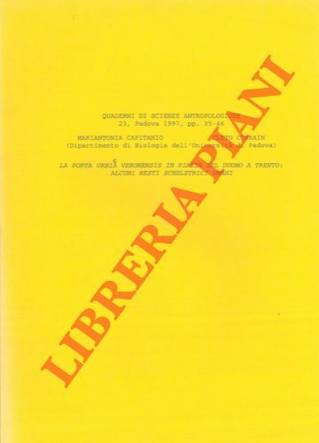 La porta Urbia Veronensis in Piazza del Duomo a Trento: …