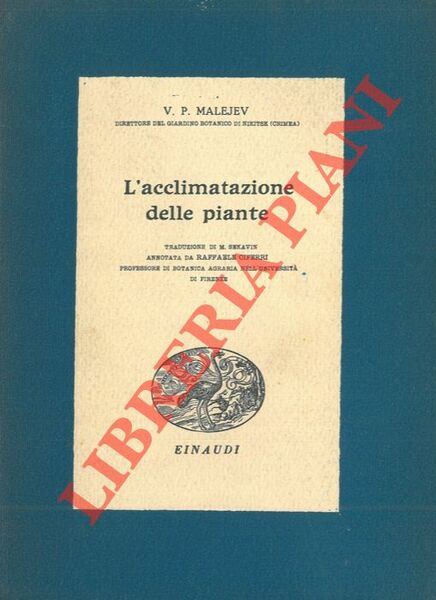 L'acclimatazione delle piante.