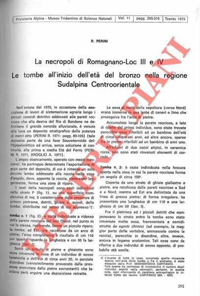 La necropoli di Romagnano-Loc III e IV. Le tombe all'inizio …