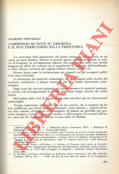 Compendio di note su Cremona e il suo territorio nella …