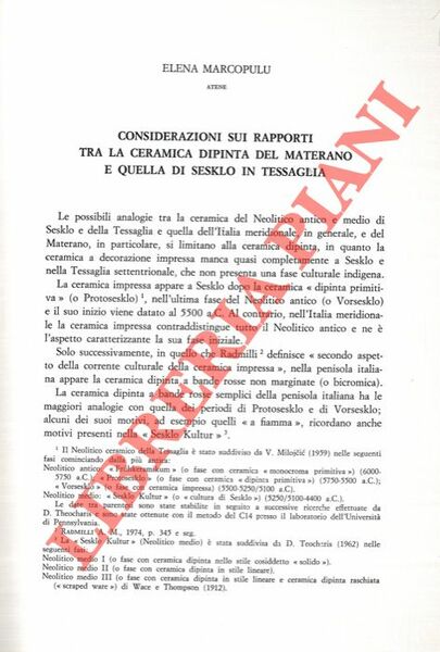 Considerazioni sui rapporti tra la ceramica dipinta del Materano e …