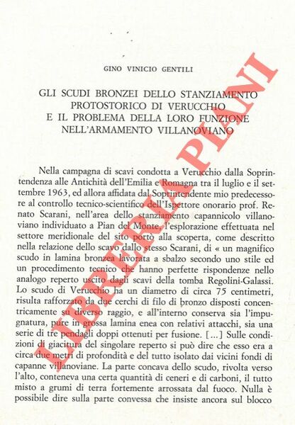 Gli scudi bronzei dello stanziamento protostorico di Verucchio e il …