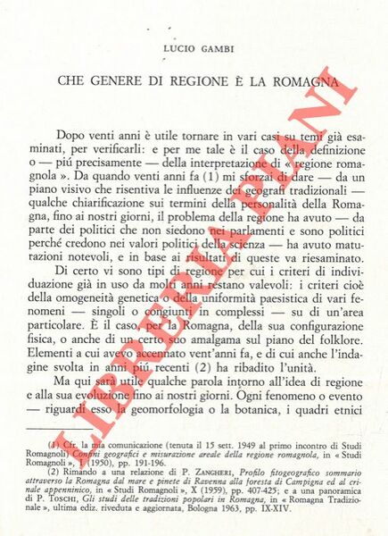 Che genere di regione è la Romagna.