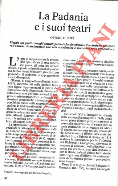 La Padania e i suoi teatri.