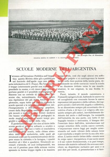 Scuole moderne dell'Argentina.