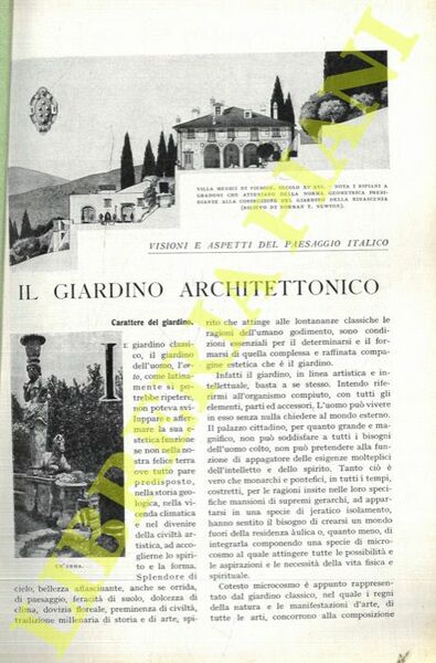 Il giardino architettonico.