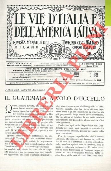 Il Guatemala a volo d'uccello.