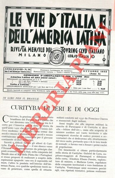 In giro per il Brasile. Curityba di ieri e di …