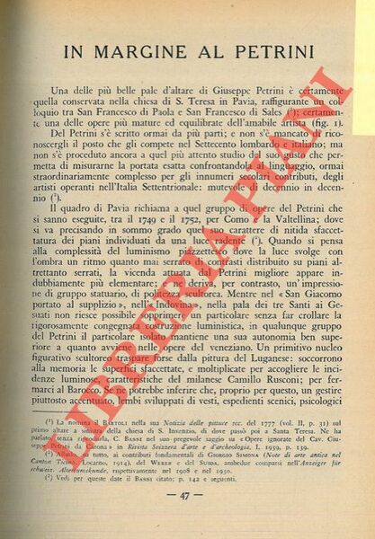 In margine al Petrini.