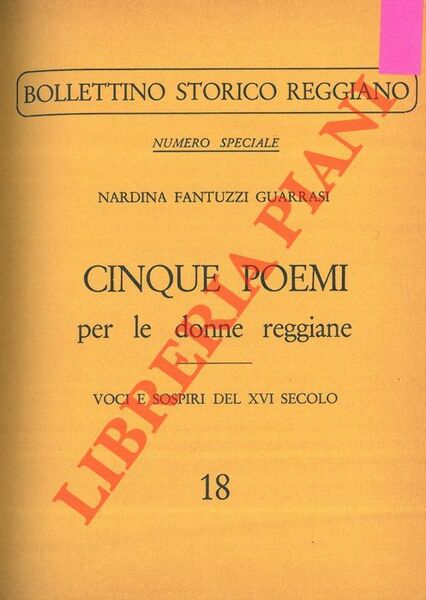 Cinque poemi per le donne reggiane. Voci e sospiri del …