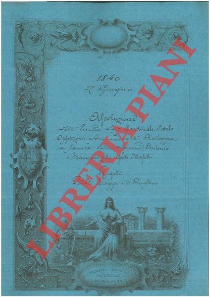 Assoluzione per censimento di beni detto di Bagno di Piano …