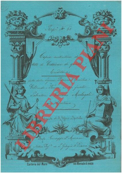 Copia autentica di atto di cessione di quote ereditarie.