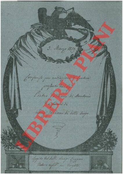 Consenso di radiazione d'ipoteca su fondi detti Rioveggio, Le Paine, …