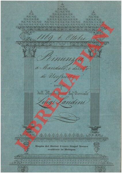 Rinunzia a mandato e diritto di usufrutto di una casa …