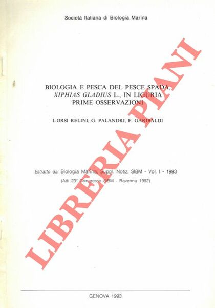 Biologia e pesca del pesce spada Xiphias gladius L. in …