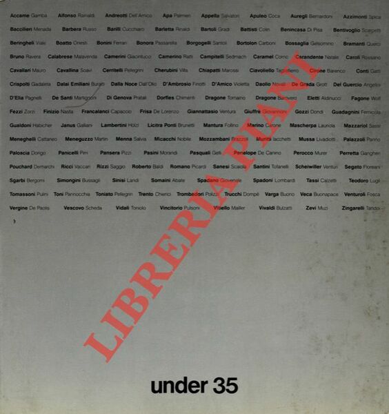 Under 35. Cento artisti da cento critici. Artefiera Bologna 1987.