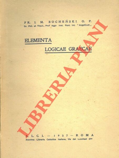 Elementa logicae graecae.