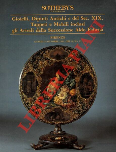 Gioielli, dipinti antichi e del Sec. XIX. Tappeti e mobili …