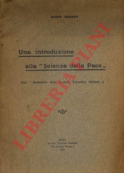 Una introduzione alla "Scienza della Pace".