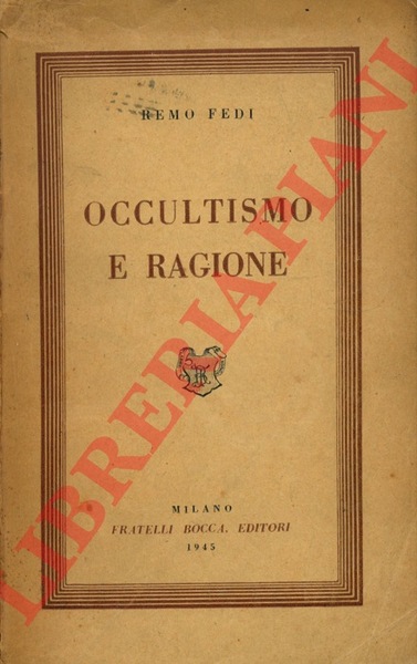 Occultismo e ragione.