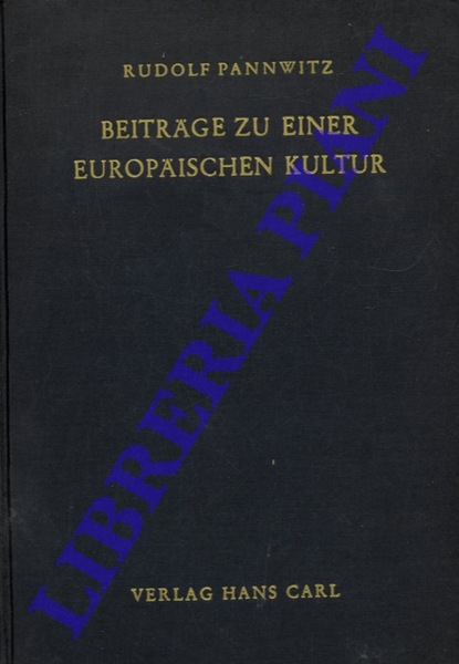Beitrage zu Einer Europaischen Kultur.