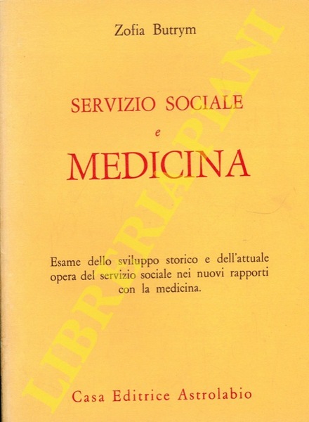 Servizio sociale e medicina.