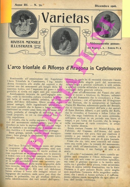 L'arco trionfale di Alfonso d'Aragona in Castelnuovo.