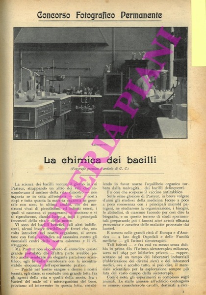 La chimica dei bacilli.