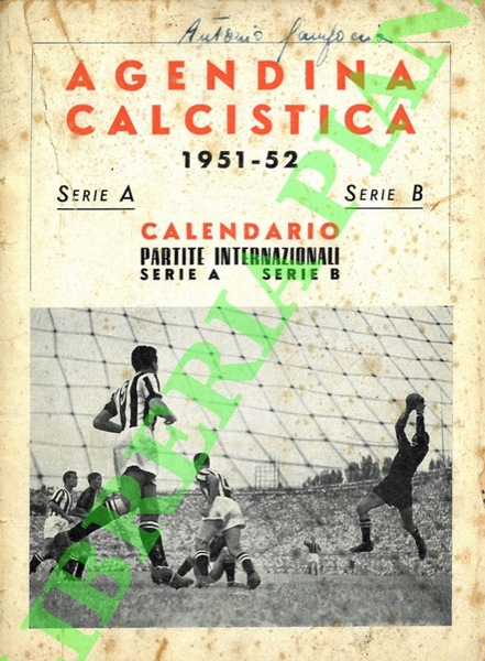 Agendina calcistica 1951-52.