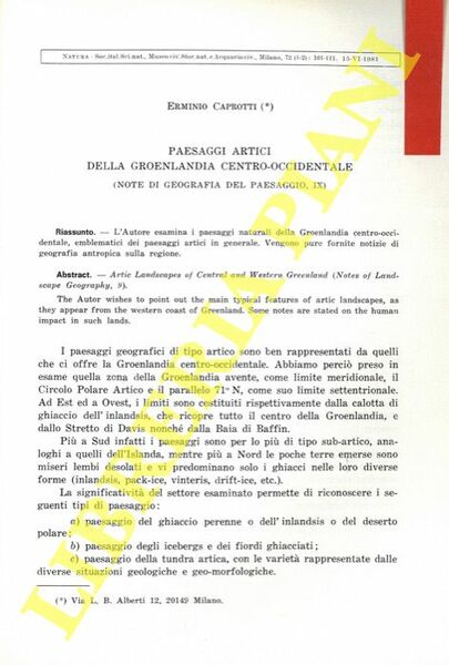 Paesaggi artici della Groenlandia centro-occidentale.