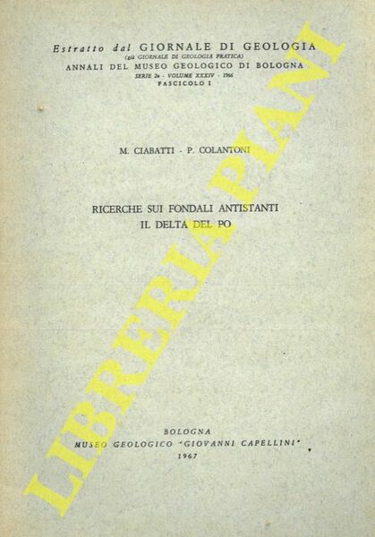 Ricerche sui fondali antistanti il Delta del Po.