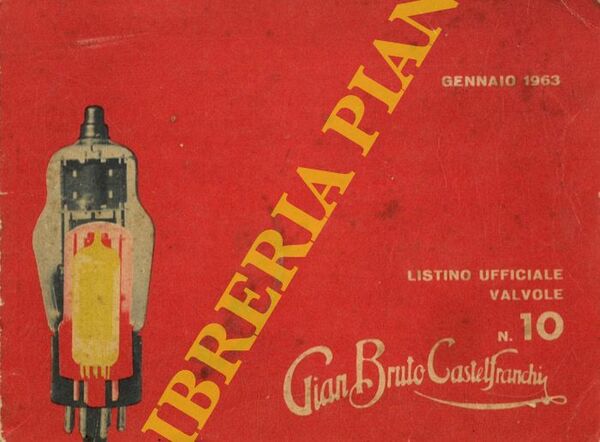 Listino ufficiale valvole n. 10.