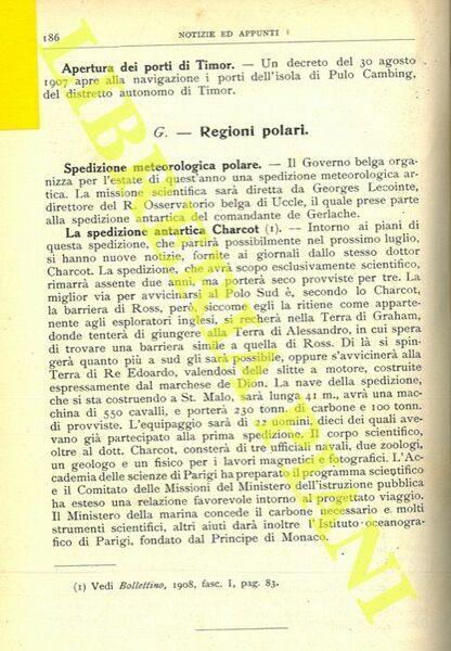 Spedizione meteorologica polare. La spedizione antartica Charcot.