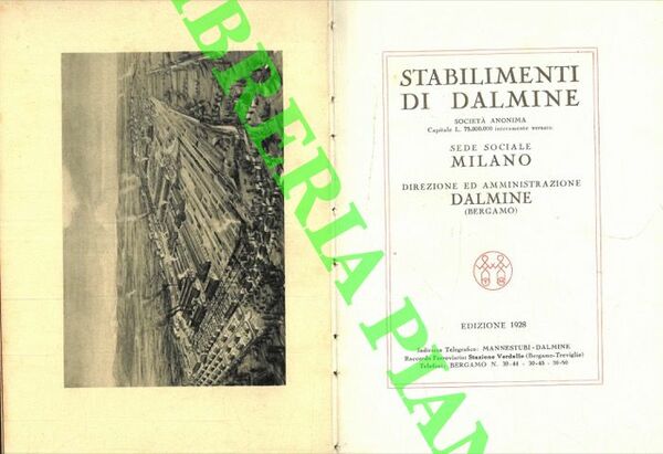 Catalogo Generale degli Stabilimenti di Dalmine (Bergamo).