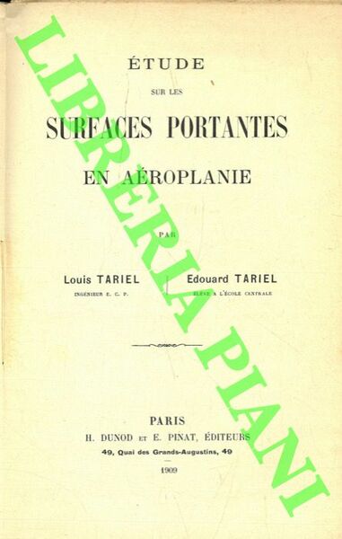 Etude sur les surfaces portantes en aéroplanie.