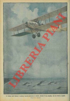 Il Capitano Laureati attraversa la Manica durante il suo volo …